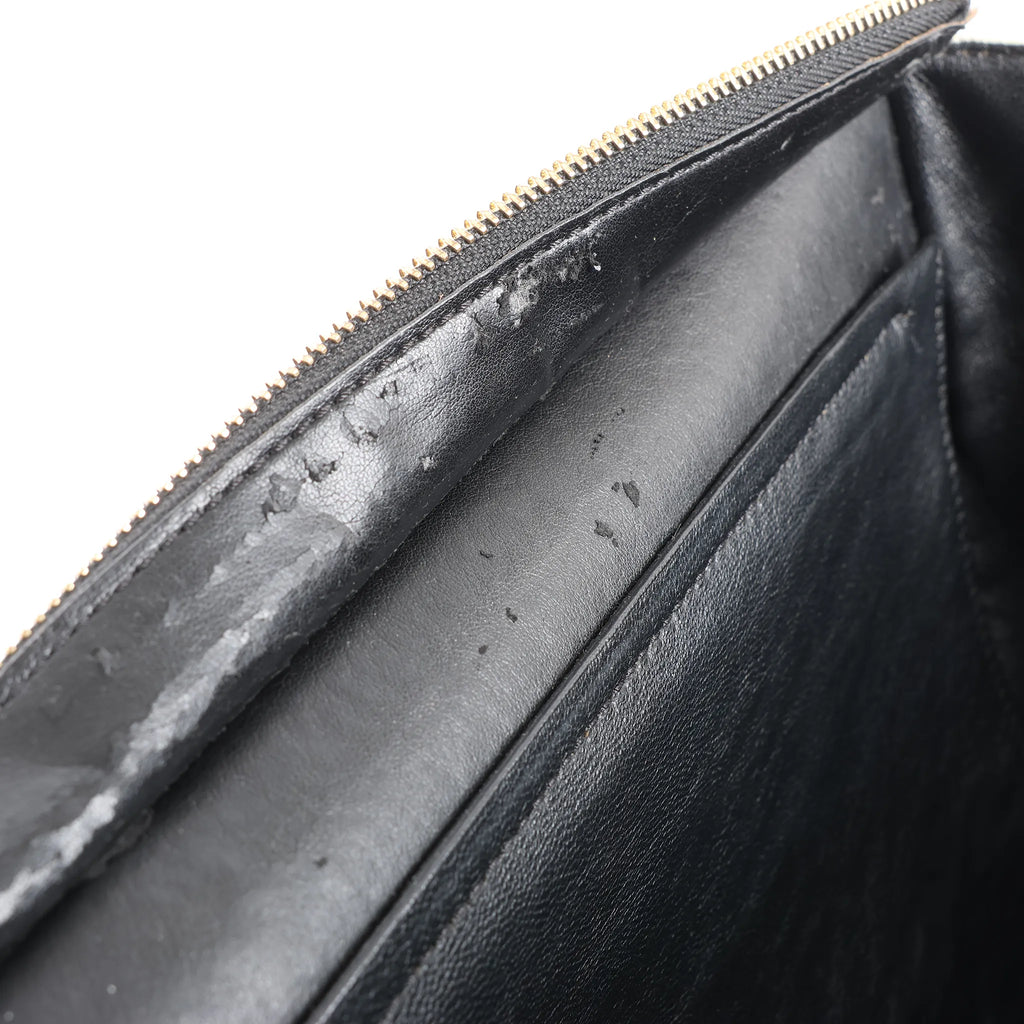 CELINE Trapeze Leather x Suede 2Way Handbag in Brown, Black, White