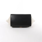 CELINE Trapeze Leather x Suede 2Way Handbag in Brown, Black, White