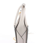 Celine Tri-Fold Leather Chain Shoulder Bag in Gray
