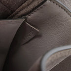 Celine Tri-Fold Leather Chain Shoulder Bag in Gray