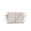 Celine Tri-Fold Leather Chain Shoulder Bag in Gray