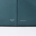 Celine Tri-Fold Leather Shoulder Bag in Blue