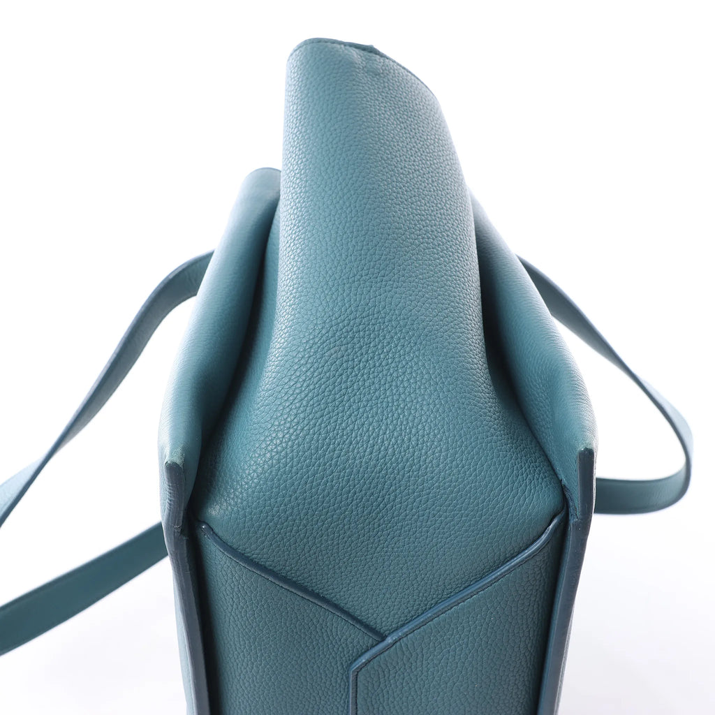 Celine Tri-Fold Leather Shoulder Bag in Blue