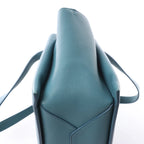 Celine Tri-Fold Leather Shoulder Bag in Blue