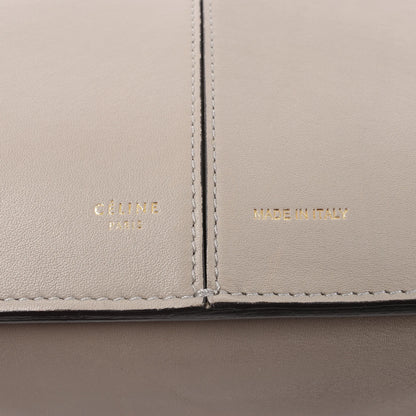 Celine Tri-Fold Leather Shoulder Bag in Greige