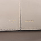 Celine Tri-Fold Leather Shoulder Bag in Greige