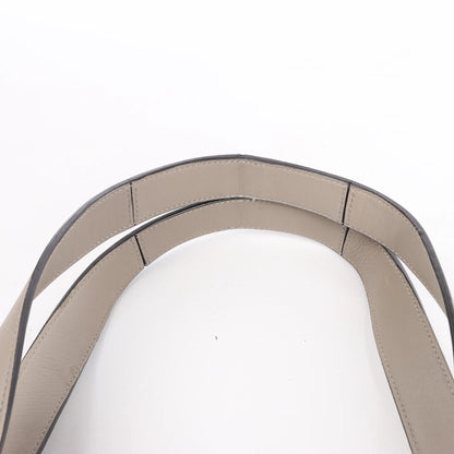 Celine Tri-Fold Leather Shoulder Bag in Greige