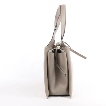 Celine Tri-Fold Leather Shoulder Bag in Greige