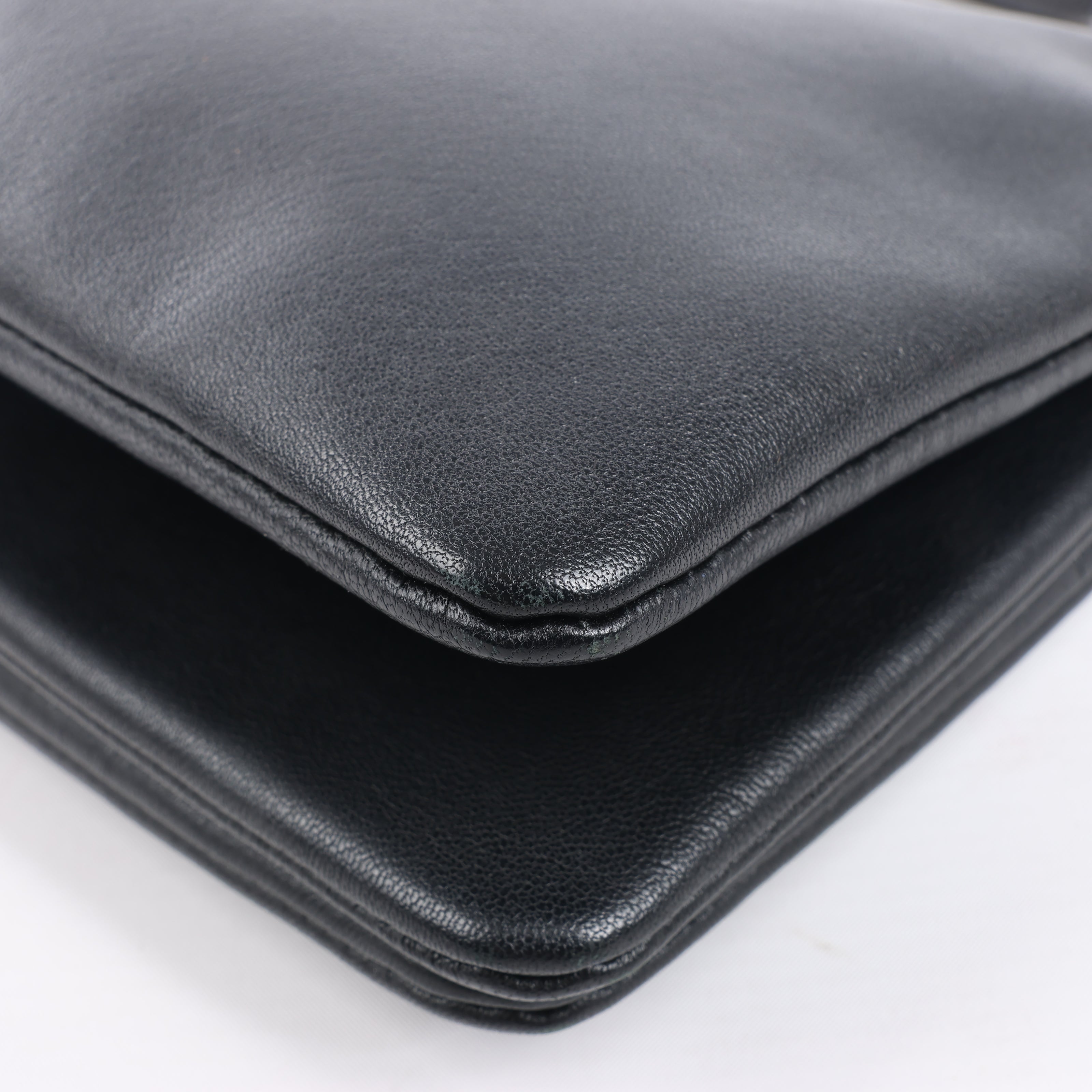 Celine Trio Large Leather Crossbody bag in Black