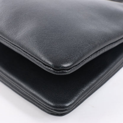 Celine Trio Large Leather Crossbody bag in Black