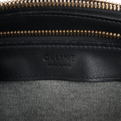 Celine Trio Large Leather Crossbody bag in Black