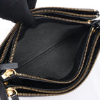 Celine Trio Large Leather Crossbody bag in Black