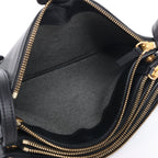 Celine Trio Large Leather Crossbody bag in Black