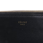 Celine Trio Large Leather Crossbody bag in Black
