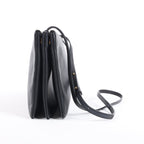 Celine Trio Large Leather Crossbody bag in Black