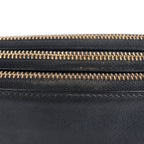 Celine Trio Large Leather Crossbody bag in Black