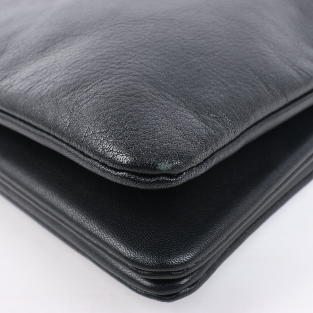 Celine Trio Large Leather Crossbody bag in Black