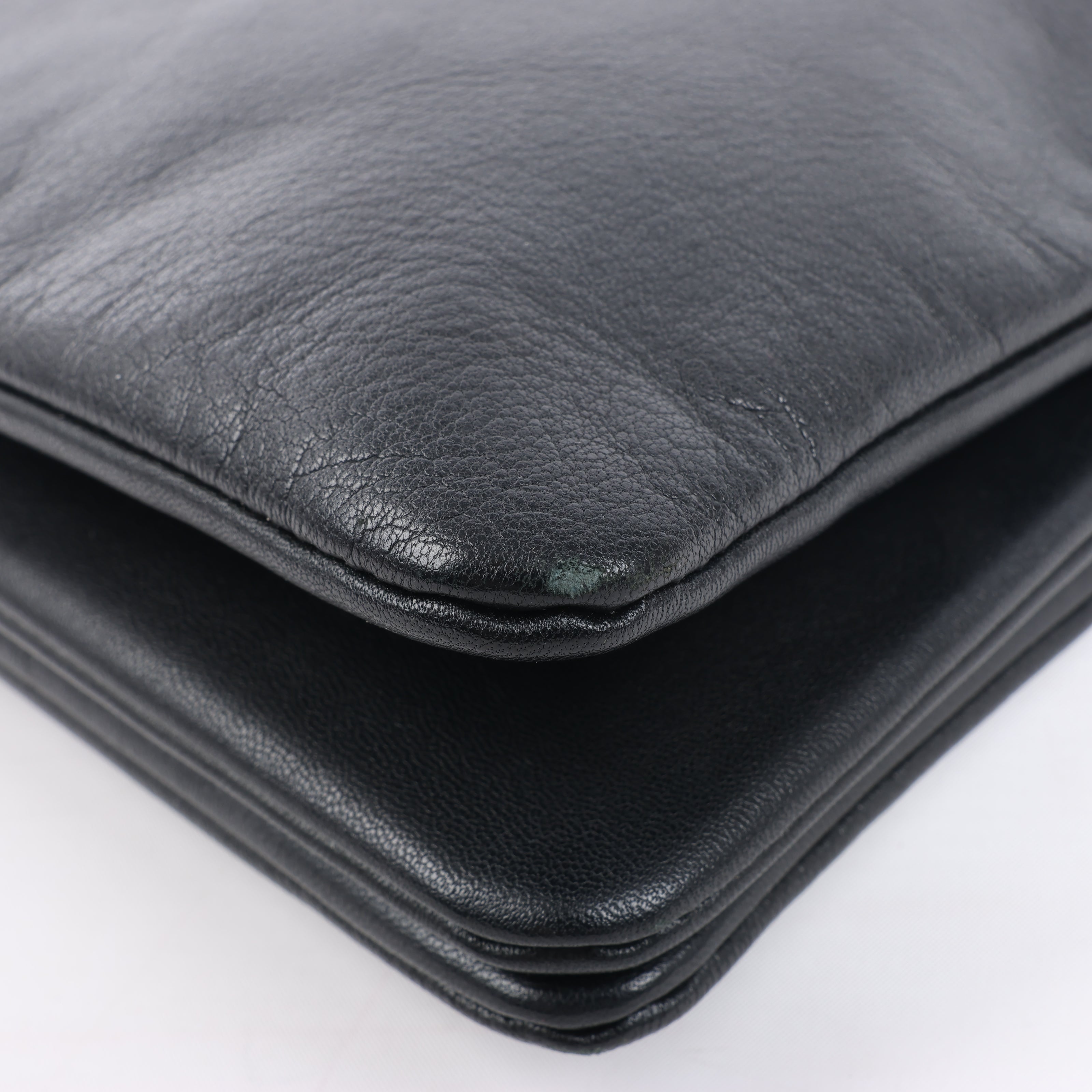 Celine Trio Large Leather Crossbody bag in Black