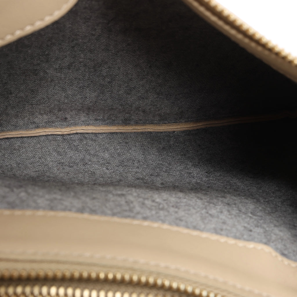 Celine Trio Large Leather Crossbody Bag in Beige