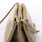Celine Trio Large Leather Crossbody Bag in Beige