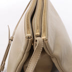 Celine Trio Large Leather Crossbody Bag in Beige