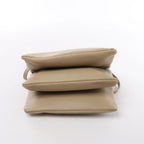 Celine Trio Large Leather Crossbody Bag in Beige
