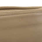 Celine Trio Large Leather Crossbody Bag in Beige