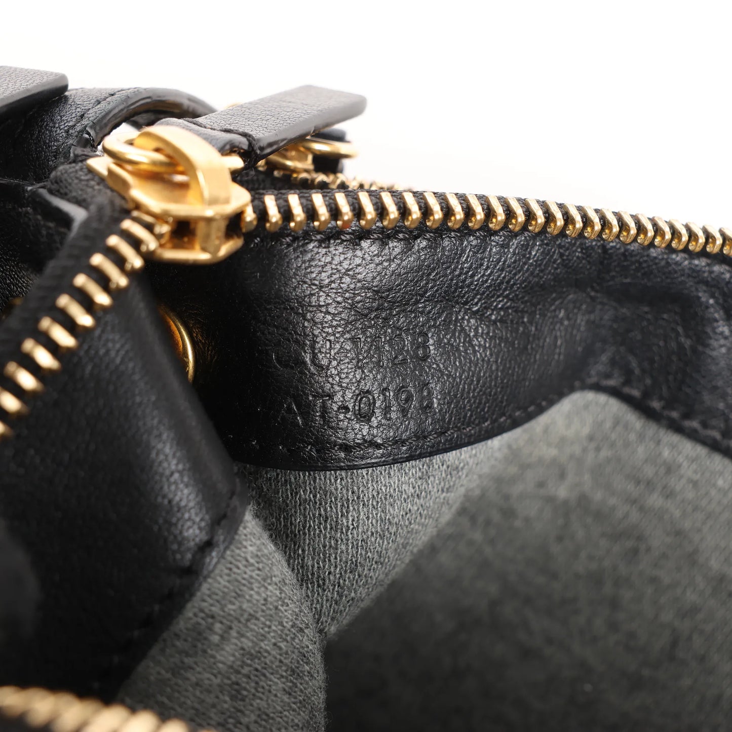 Celine Trio Large Leather Crossbody bag in Black