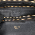 Celine Trio Large Leather Crossbody bag in Black