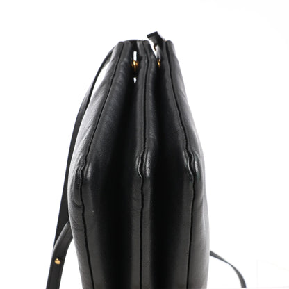 Celine Trio Large Leather Crossbody bag in Black
