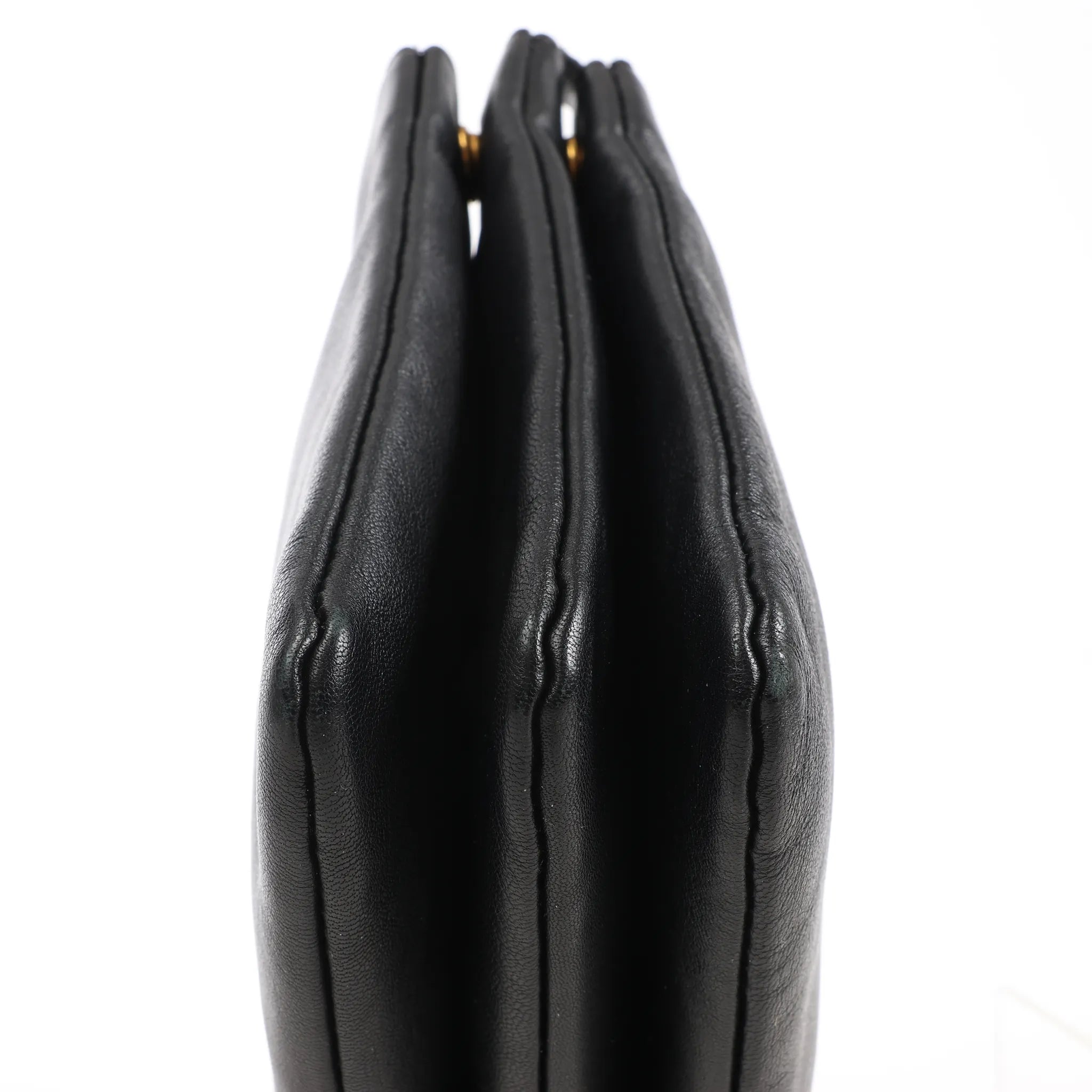 Celine Trio Large Leather Crossbody bag in Black