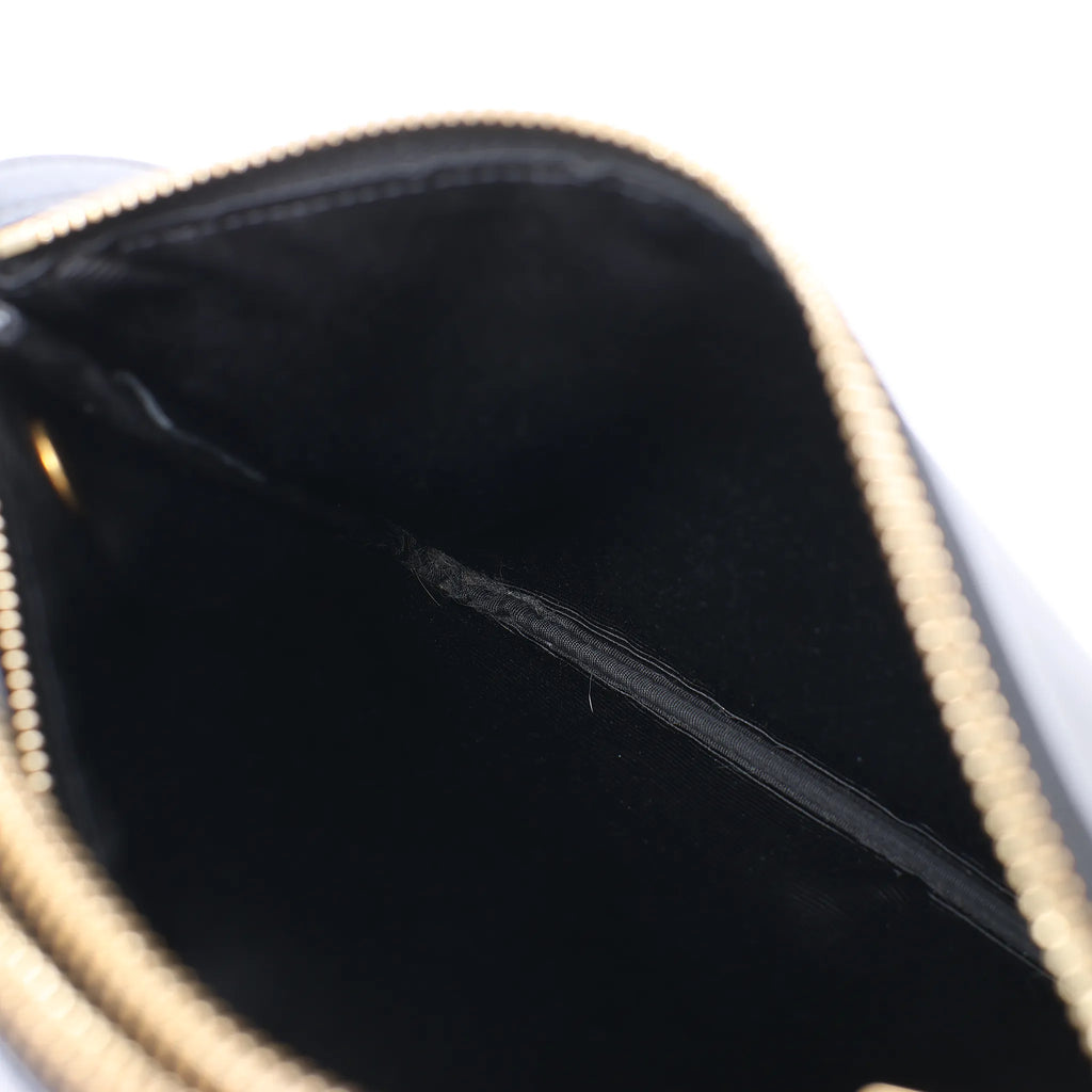 Celine Trio Small Leather Crossbody bag in Black