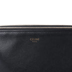 Celine Trio Small Leather Crossbody bag in Black