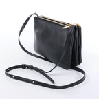 Celine Trio Small Leather Crossbody bag in Black