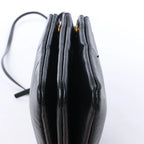 Celine Trio Small Leather Crossbody bag in Black