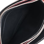 Celine Trio Oversized Edge Leather Crossbody bag in Black