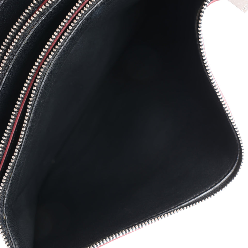 Celine Trio Oversized Edge Leather Crossbody bag in Black