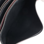 Celine Trio Oversized Edge Leather Crossbody bag in Black