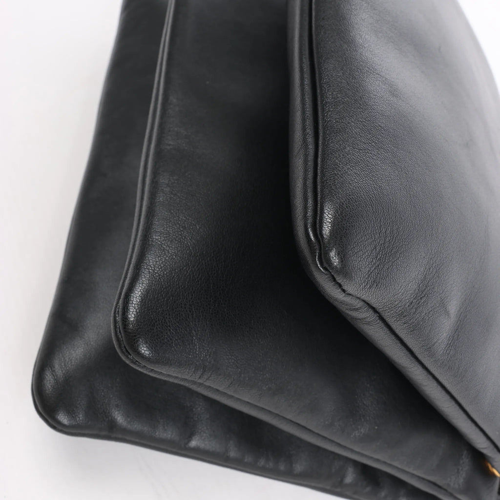 Celine Trio Large Leather Crossbody bag in Black