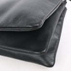 Celine Trio Large Leather Crossbody bag in Black