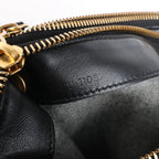 Celine Trio Large Leather Crossbody bag in Black