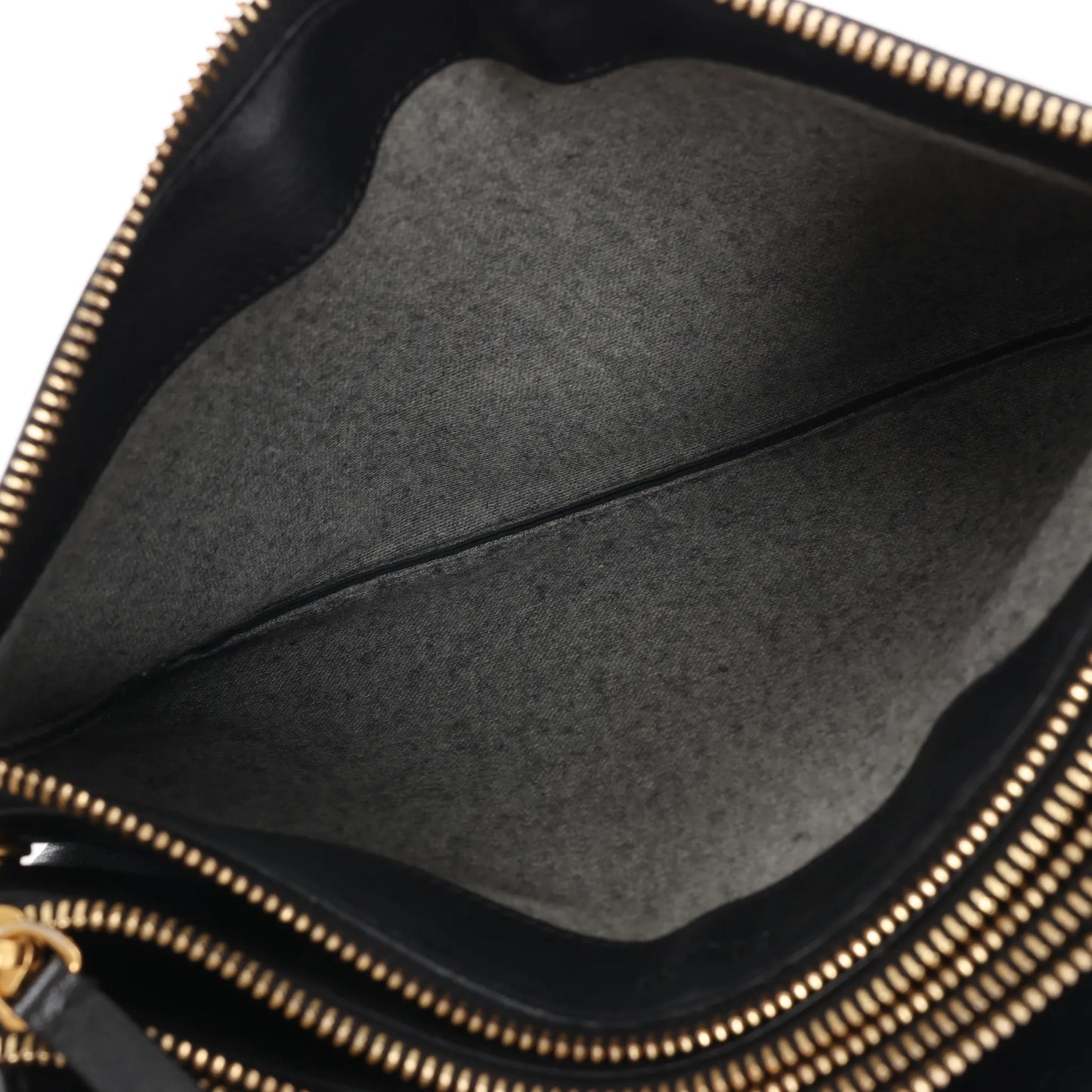 Celine Trio Large Leather Crossbody bag in Black