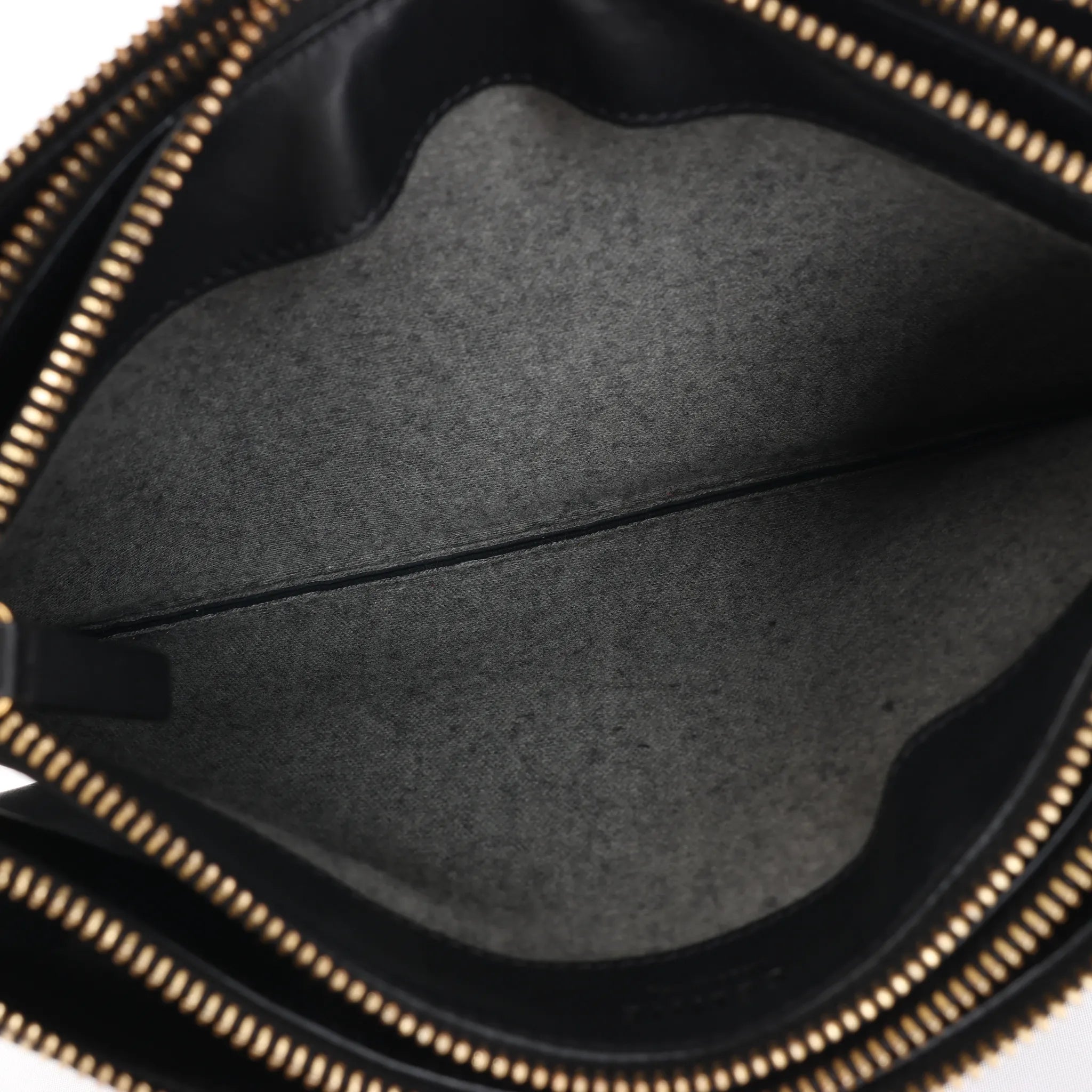 Celine Trio Large Leather Crossbody bag in Black