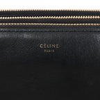 Celine Trio Large Leather Crossbody bag in Black