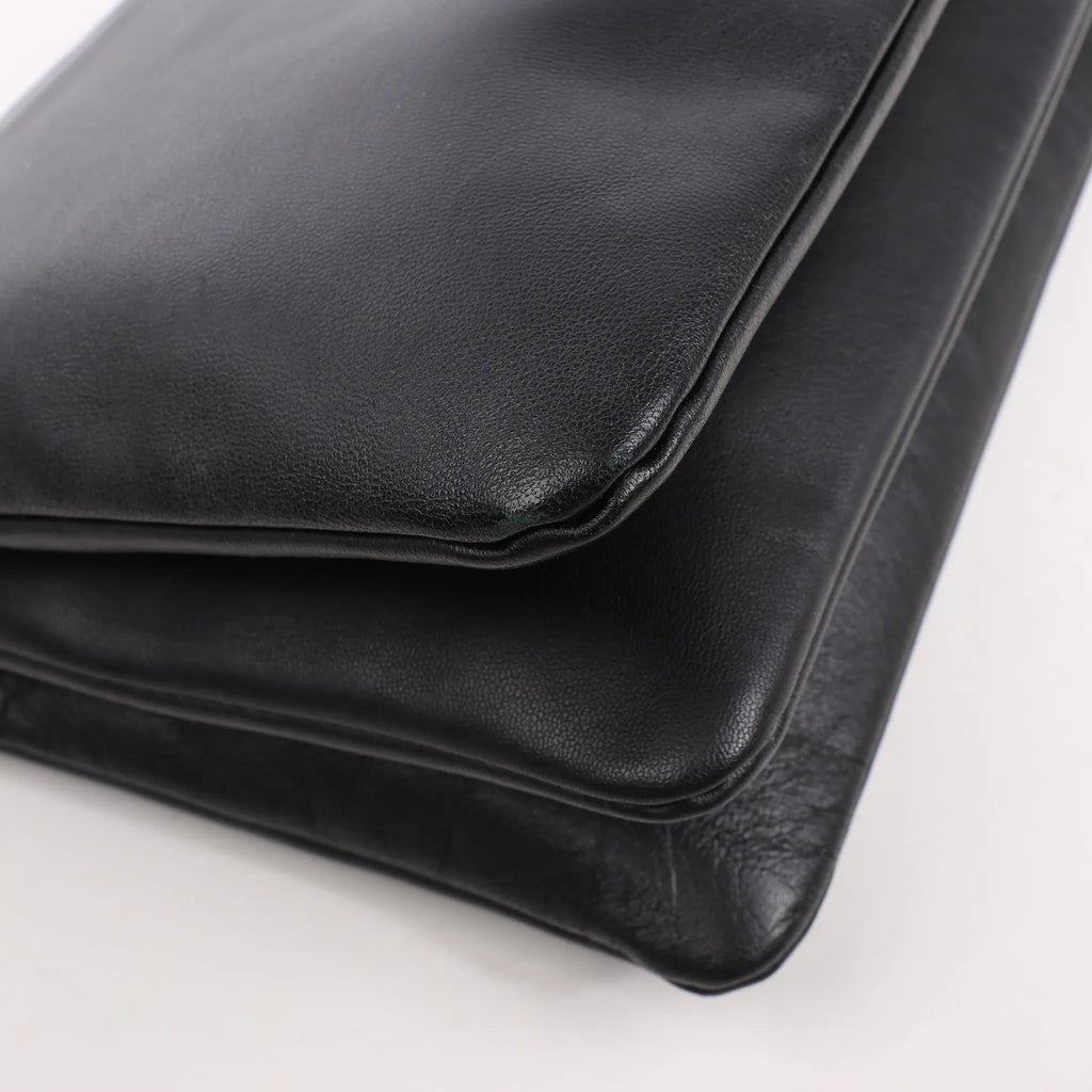 Celine Trio Large Leather Crossbody bag in Black