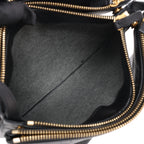 Celine Trio Large Leather Crossbody bag in Black