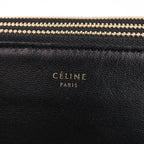 Celine Trio Large Leather Crossbody bag in Black