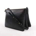 Celine Trio Large Leather Crossbody bag in Black