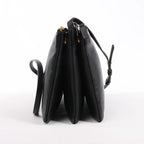 Celine Trio Large Leather Crossbody bag in Black