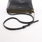Celine Trio Large Leather Crossbody bag in Black